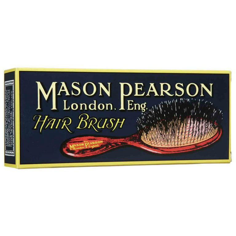 & Hair Mason Pearson Nylon Bristle Dark Pocket Brush BN4 Ruby