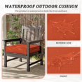 thumbnail image 2 of Pakunoda Outdoor Chair Cushions 17 X 16 X 3 Inch, 2-Piece Patio Seat Pad Cushions, Waterproof Outdoor Seat Cushions Square Corner with Handle and Ties, Orange, 2 of 7
