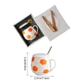 thumbnail image 3 of Taza de café deportiva con tapa, taza de cerámica con forma de balón de bádminton | Taza de té y café con tapa y diseño original de balón deportivo, 3 of 6