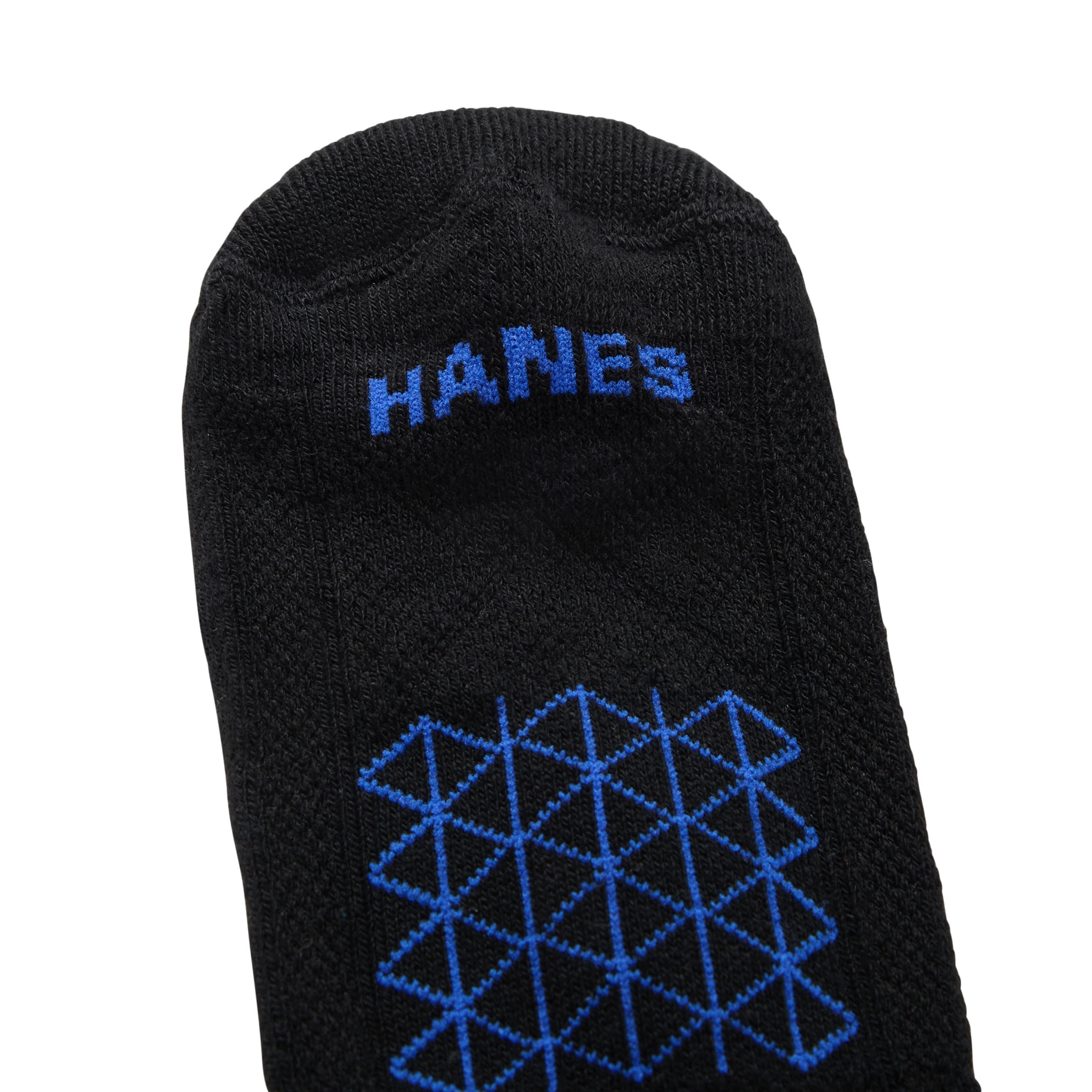 Hanes Mens No-Show Socks Value Pack, 3-Pack, Absolute Run No-Show Socks with Heel-Shield Tab, Moisture-Wicking