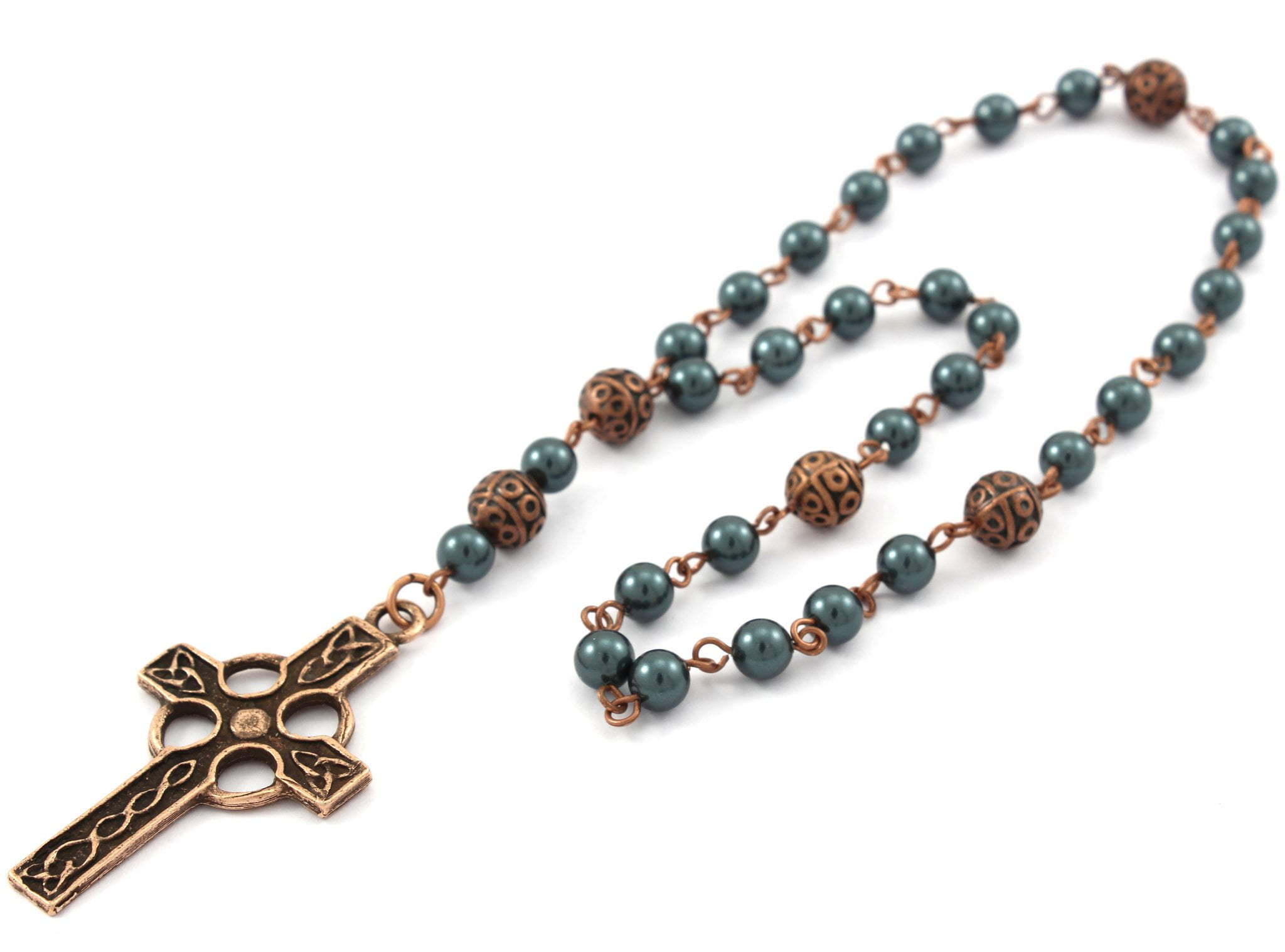 Handmade Anglican-Protestant prayer beads. | 묵주 팔찌, 팔찌, 묵주