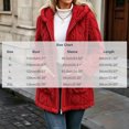 thumbnail image 3 of Enjoytime Fleece Jacket Women Long Sleeve Textured Zip Up Hooded Coat Fall Winter Warm Soft Comfy Casual Mid Length Outerwear, 3 of 7