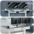 thumbnail image 3 of VIVO White Extra Deep Under Desk Cable Management Trays - 2 Pack, 3 of 8