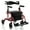 Red, variant on Spaco Folding Rollator Walker with Seat and Wheels Supports up to 300 lbs-Navy, Walkers for Seniors with Seat