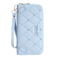 thumbnail image 4 of Cartera de mano de estilo coreano para mujer, billetera multifunción con cremallera larga, billetera para teléfono móvil de gran capacidad, 4 of 6