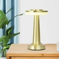 thumbnail image 1 of Lampe de Bureau Décorative 3 Modes Lumière de Bureau Lampe de Table à Changement de Couleur Or, 1 of 8