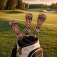 thumbnail image 3 of Pzuqiu Brown Golf Club Covers Waterproof Mandala Flower Golf Driver Head Covers Easy to Use Protect Against Scratches and Damage Golf Accessories for Men Women, 3 of 8