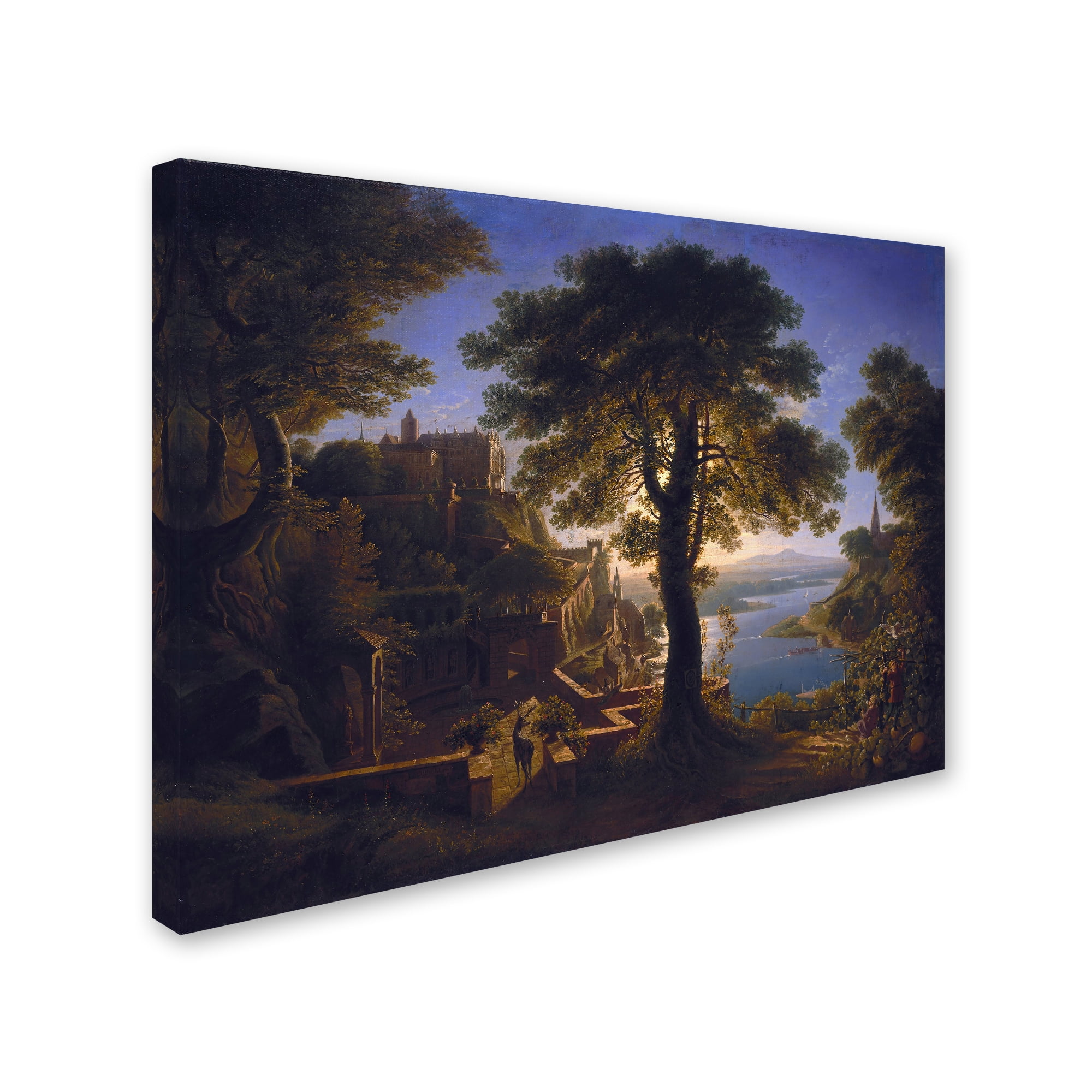 Karl Schinkel 'Castle By The River' Canvas Art