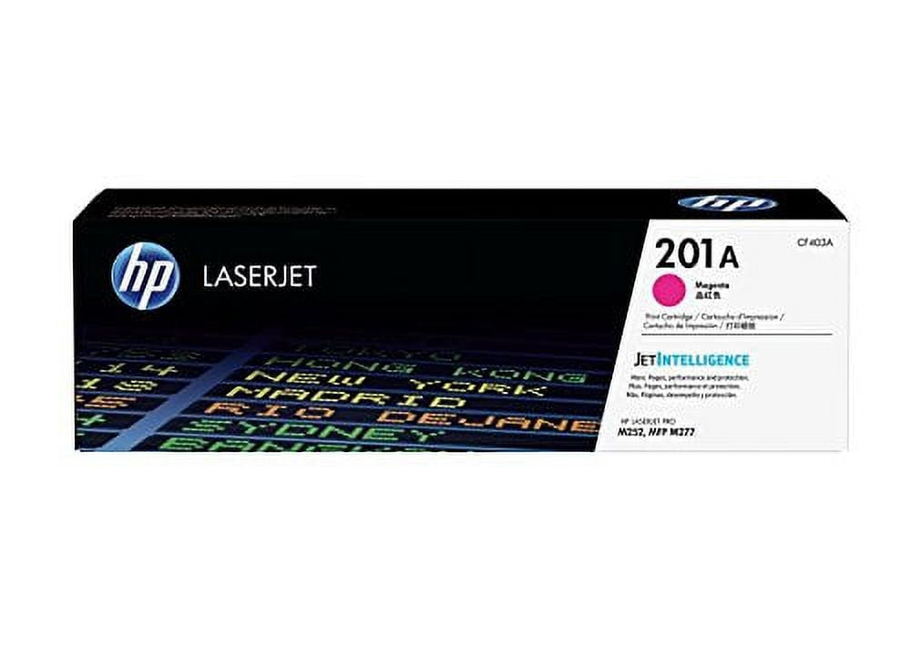 HP 201A (CF400A, CF401A, CF402A, CF403A) Original LaserJet Toner Cartridge 4-Color Set -- Black, Cyan, Magenta, Yellow