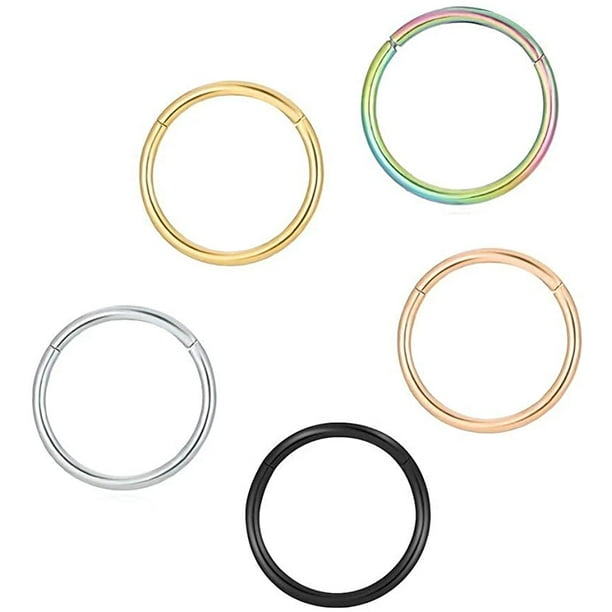Hinged nose shop ring 20g