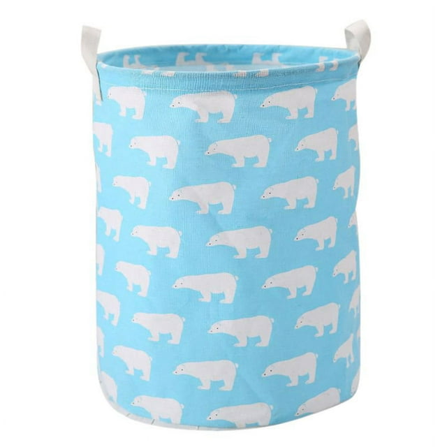 YOPTOP Laundry Basket Large Hamper Foldable Bag Cartoon Storage Barrel Kid Toys Organizer Laundry Hamper Bathroom Large Laundry Basket,6