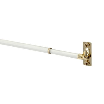 Mainstays 5/16" White Adjustable Swivel Sash Rod, 21-38"