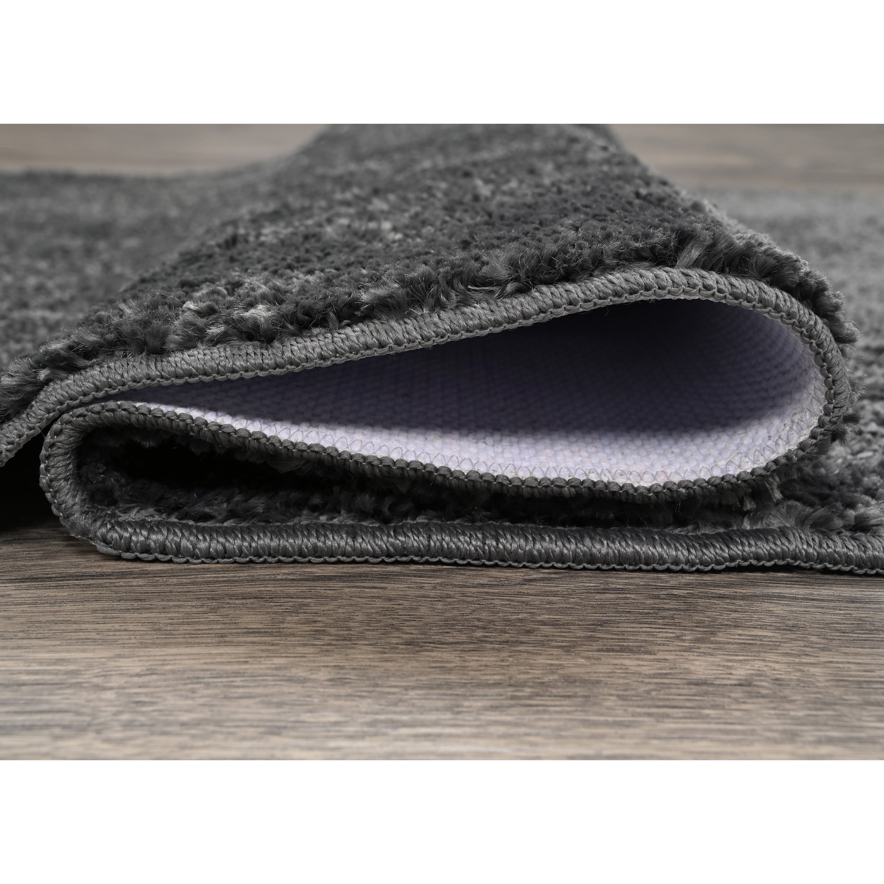 Garland Rug Gramercy Washable Bath Rug Set, 5 Piece (2 Bath Rugs, Contour, Lid Cover, & Runner Rug) Cinder Gray