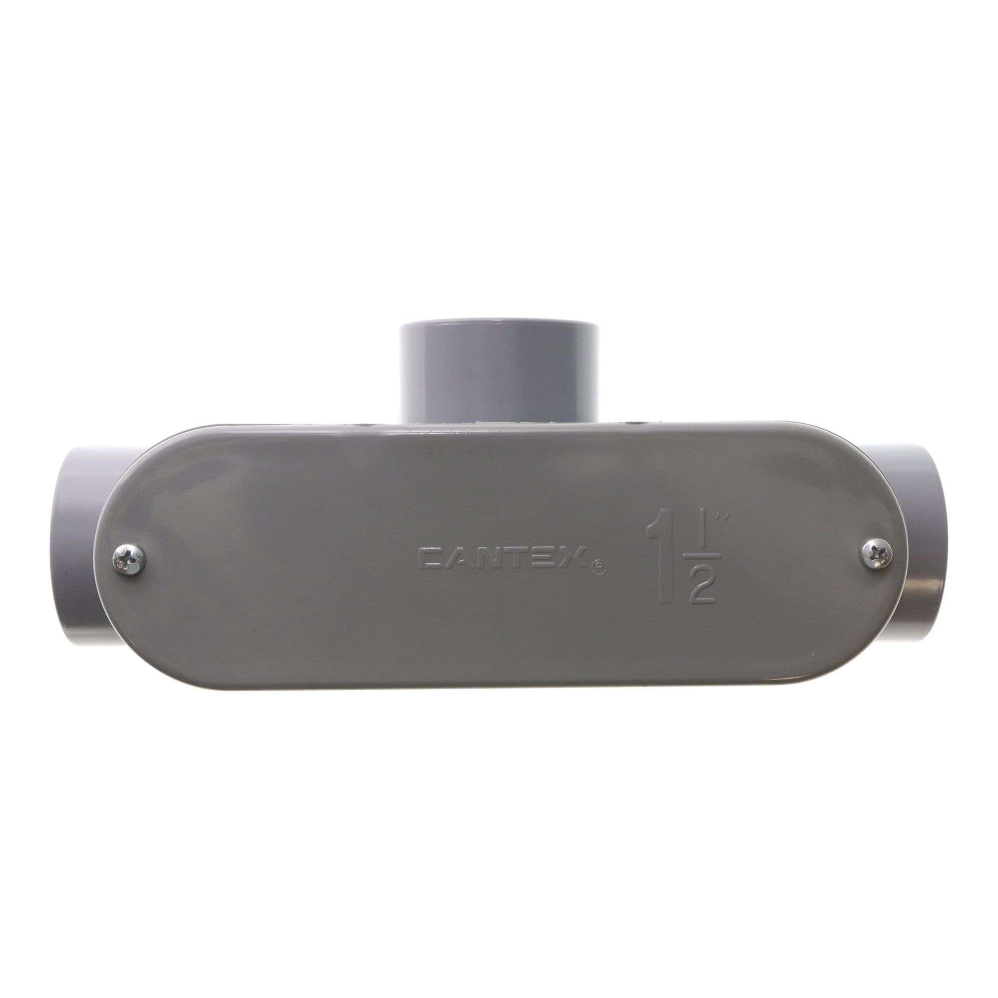 Cantex 5133567 NonMetallic PVC TypeT Conduit Access Body, 11/2Inch