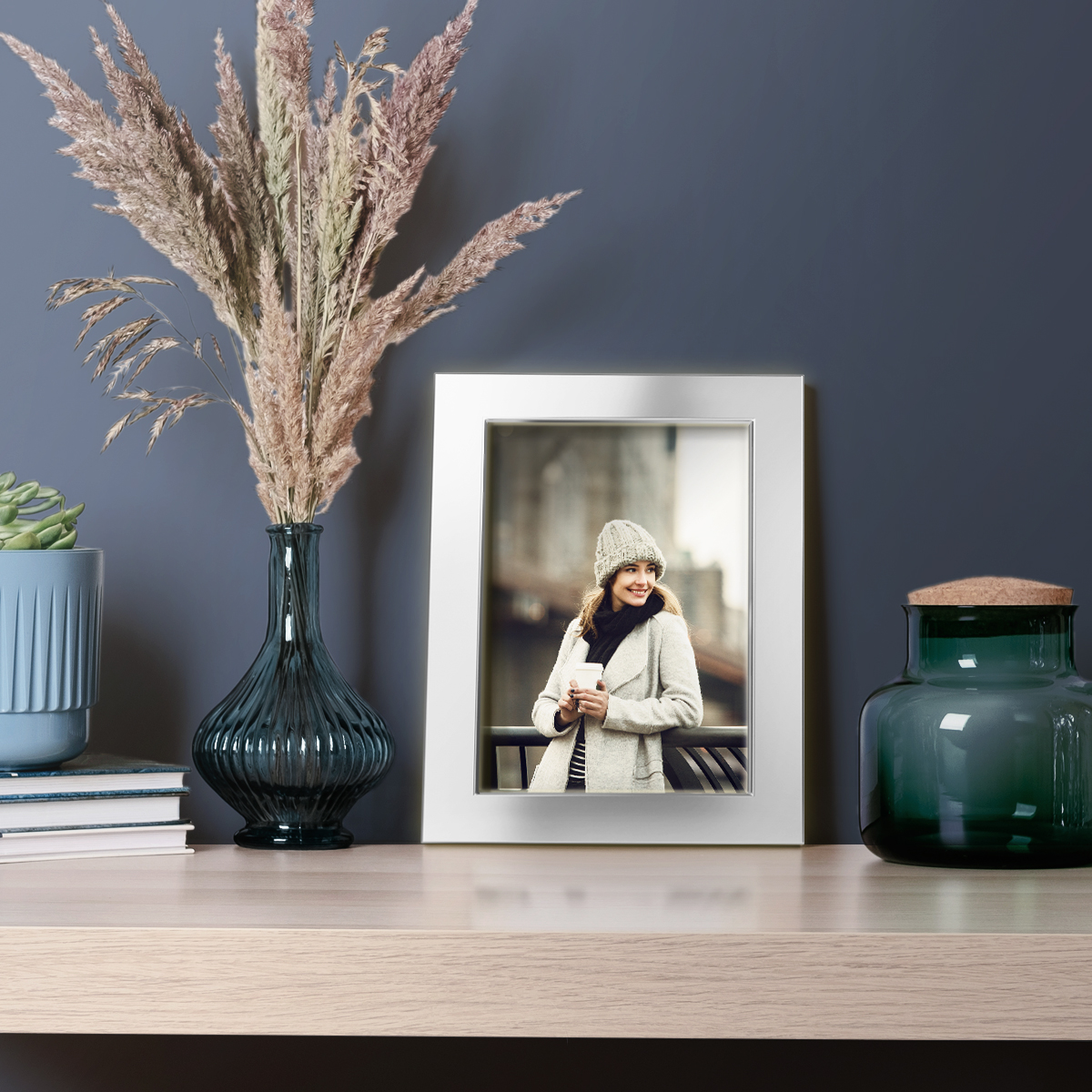 4x6 Solid Wood Picture Frame - Silver