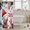 White Red, variant on YST Cute Snowman Shower Curtain,Christmas Tree Bathroom Set Xmas Gifts Decorations for Kids Boys Girls