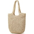 thumbnail image 2 of Kukuzhu Straw Tote Bag for Women Woven Beach Handbag Handmade Crochet Casual Straw Shoulder Bags Summer Bohemian Hobo Bags, 2 of 7