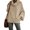Apricot M, variant on Women Knitting Tops Half High Collar Long Sleeve Solid Color Sweater Loose Fit Autumn Winter Pullover Tops