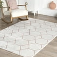 thumbnail image 4 of nuLOOM Veronica Geometric Honeycomb Area Rug, 8' x 10', Light Pink, 4 of 9