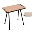 thumbnail image 3 of figatia Outdoor Foldable Table Camping Table with Mesh Pocket Aluminum Alloy Outdoor Furniture Portable Desk for BBQ Grilling Fishing Khaki, 3 of 8