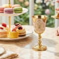 thumbnail image 4 of Wine Glass Cups Metal Shot Glass Exquisitedly Crystal Accented Medieval Goblets For And Celebration, 4 of 20