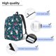 thumbnail image 3 of Disketp Garden Gnomes In Flower print Canvas Backpack Lightweight Travel Daypack Student Rucksack Laptop Backpack-Small, 3 of 5