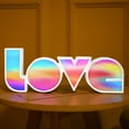 thumbnail image 1 of Luces de noche LED decorativas de colores con forma de confesión para San Valentín, lámpara de modelado con letras en inglés, 1 of 2