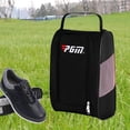 thumbnail image 3 of Bolsa de Zapatos de Golf con Bolsillos, Bota Transpirable Portátil, Portador de Zapatos Deportivos con Soporte de Ventilación, Regalo para Niños, Niña Negro rosa, 3 of 8