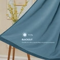 thumbnail image 2 of Subrtex Thermal Insulated Grommet Blackout Curtains for Bedroom, Set of 2 Panels, 52"×63", Smoke Blue, 2 of 5