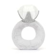 thumbnail image 3 of Anillo de diamantes de peluche Jellycat Amuseables, 20 cm, regalo de boda, 3 of 7