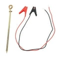 thumbnail image 2 of Electric Fence Grounding Rod, 100cm Long Cable Electric Fence Wire with  Clip Galvanized Steel Plastic Easy To Install  for Generator, 2 of 7