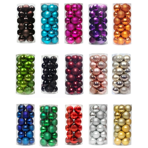 D-GROEE 24Pcs Christmas Balls Ornaments - Shatterproof Large Hanging Ball Decorative Xmas Balls for Holiday Wedding Party Xmas Tree Decoration