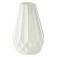 thumbnail image 2 of Vase Modern Simple Plastic Decorative Vase White, Modern Plastic Vase, Leakproof Lightweight Design, Kid-Safe, Perfect for Fresh Or Faux Floral Arrangements, By Kingtowag, 2 of 9