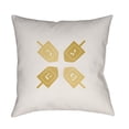 thumbnail image 2 of Surya HDY016-1818 18 x 18 x 4 in. Dreidel II Square Throw Pillow, White & Grey, 2 of 2