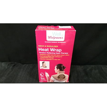 UPC 311917178417 product image for Walgreens Neck & Shoulder Heat Wrap, 2 Hour Auto Off, 18 in X 16.5 in Brown | upcitemdb.com