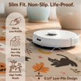 thumbnail image 6 of Design&I 8'x10' Washable Area Rug Beige Orange Whimsical Halloween Themed Design Charming Autumn Motifs with Playful Cats for Dining Room, Large Office, Lounge, Snag-Free, 6 of 7