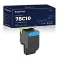 thumbnail image 1 of Cartouche de Toner Cyan Compatible Lexmark 78C10C0 par Superink, 1 of 6