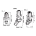 thumbnail image 2 of Uxcell 15pcs 304 Stainless Steel Straight Angled Grease Fitting M8 Straight 90 Degree 45 Degree Hydraulic Grease Nipple, 2 of 5