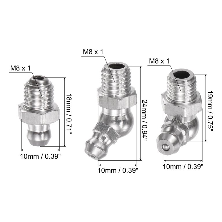 Zinc Plated Grease Nipple M10X1 Straight - Grease Fitting and Grease Nipple