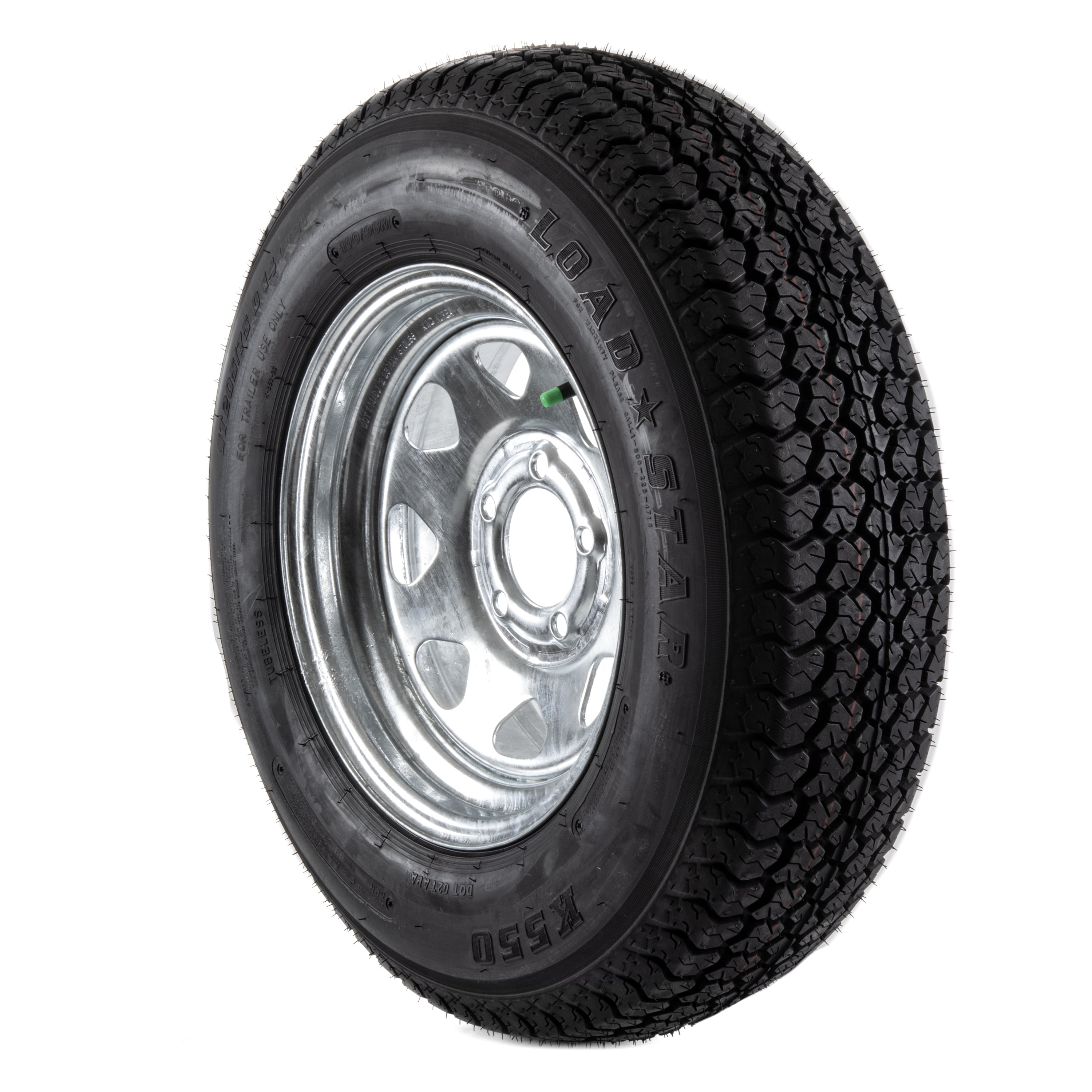 Tredit Load Star 14" 5 Hole Galvanized Trailer Tire (Nitrogen) 205/75D14 C