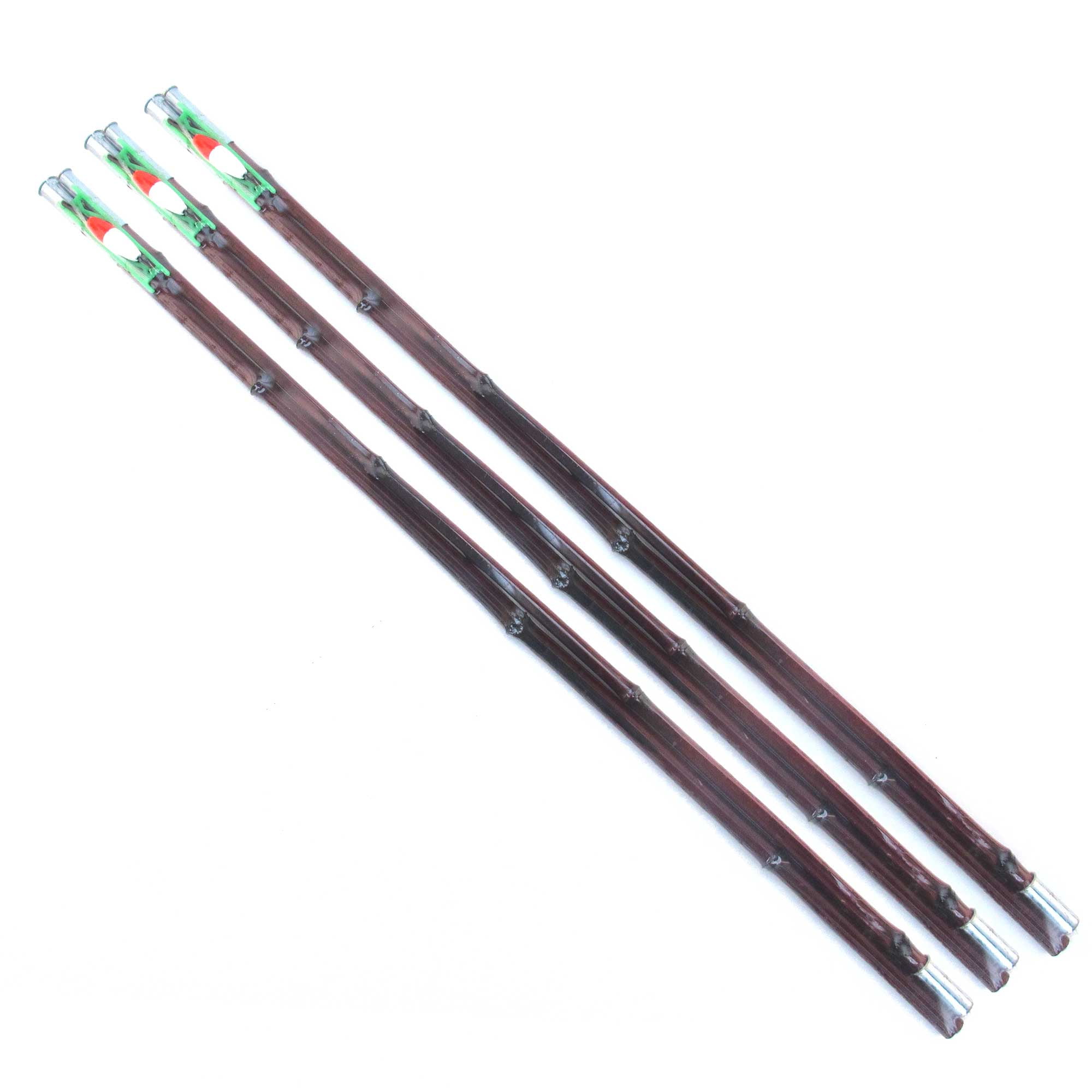 Bamboo Cane Fishing Pole w/ Bobber, Hook, Line, Sinker - Vintage Fishing Pole - BambooMN - 1 Set, Size: 78, Brown