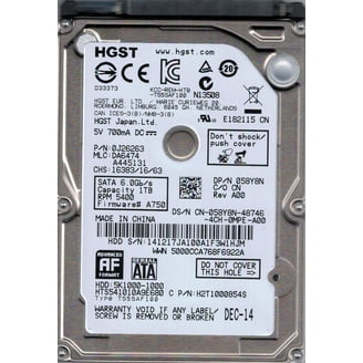 HGST HTS725050A7E630 P/N: 0J32835 MLC: DA5337 500GB China