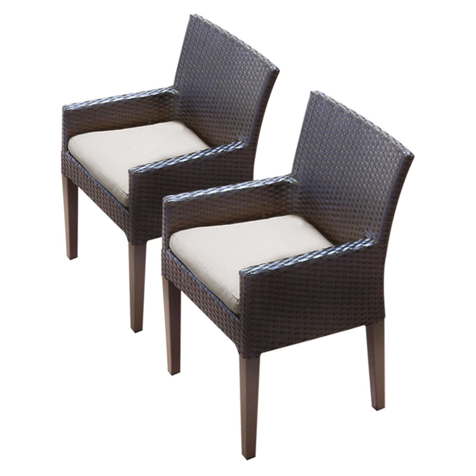 TK Classics Napa Outdoor Dining Chair with 2 Cushion Covers Set of 2