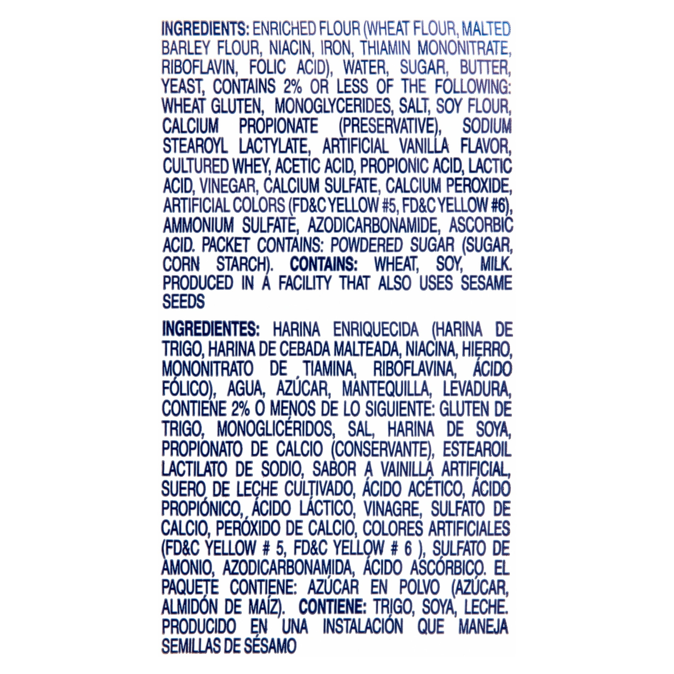 Holsum, Mallorca Bun with Sugar Pack, 12oz, 4 Count, Regular Size, Shelf Stable, Bag