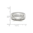 thumbnail image 2 of Sterling Silver 8mm Comfort Fit Double Milgrain Size 9.5 Band Ring, 2 of 2