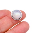 thumbnail image 3 of StarGems&reg; Natural Moonstone Handmade 925 Sterling Silver Ring 4.75 F2531, 3 of 6