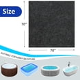 thumbnail image 2 of Bibana 70x70 Inch Hot Tub Mat, Inflatable Hot Tub Pad Outdoor Indoor, Washable Above Ground Protector Pad, Slip-Proof Backing, Absorbent Spa Pool Ground Base Flooring Protector Mat, 2 of 6