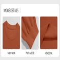 thumbnail image 3 of Short Sleeve Women V-neck Solid Button Down Knit Cardigan Tops, 3 of 4