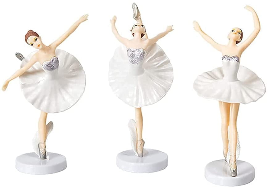 24 BALLET BALLERINA CUPCAKE TOPPERS ICED ICING FAIRY CAKE 
