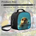 thumbnail image 5 of Jeiento Otter Backpack with Lunch Box Set for Girls Preschool School Bags Bookbag and Lunch Bag Pencil Case 3 In 1 Elementary Middle School Bag Packs Kids Boys Cute Schoolbags Blue, 5 of 7